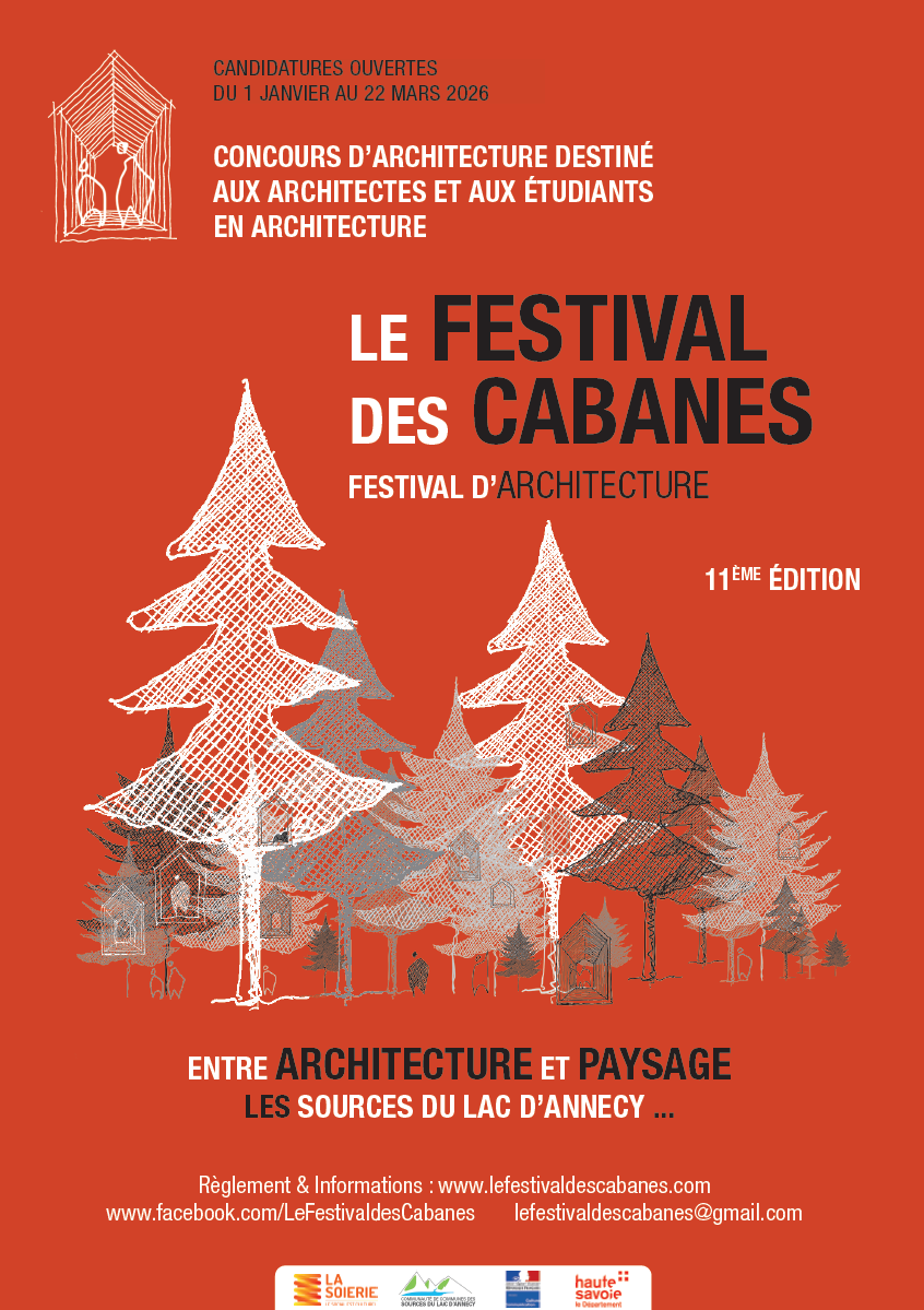 Affiche du Festival des cabanes 2026 version française