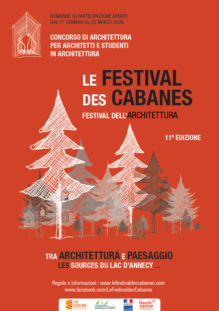 Affiche du Festival des cabanes 2026 version italienne